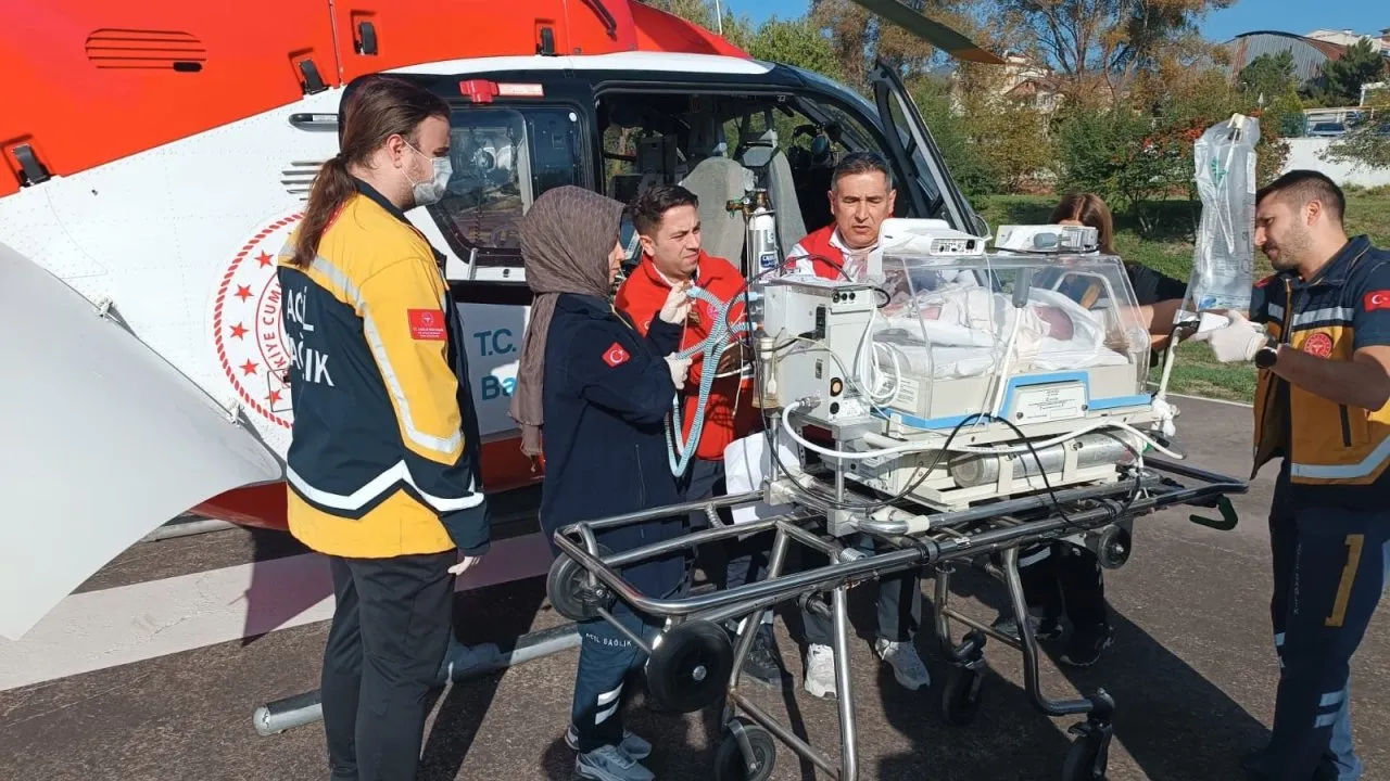 BİLKENT’TEN KARABÜK’E YENİDOĞAN HASTA NAKLİ HAVA AMBULANSI İLE GERÇEKLEŞTİRİLDİ