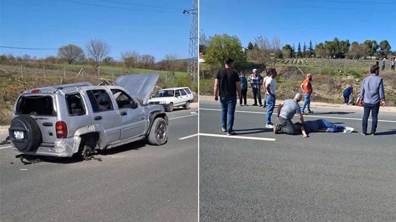 KARABÜK’TE CİP TAKLA ATTI: 1’İ AĞIR 2 YARALI