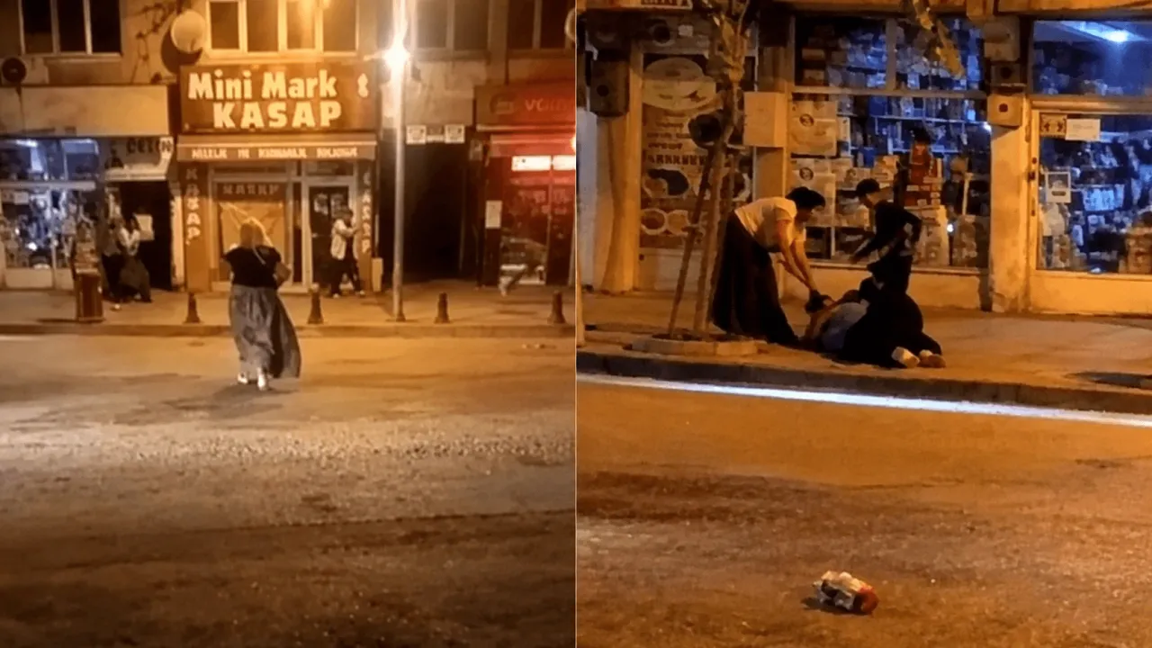 KARABÜK’TE İKİ KADIN SOKAK ORTASINDA KAVGA ETTİ