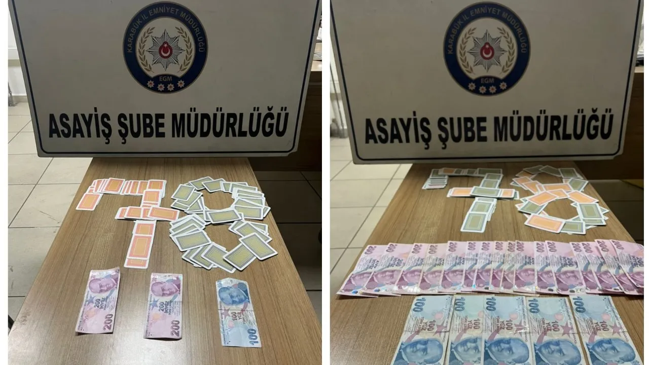 KARABÜK’TE KUMAR OPERASYONU: 51.400 TL CEZA UYGULANDI