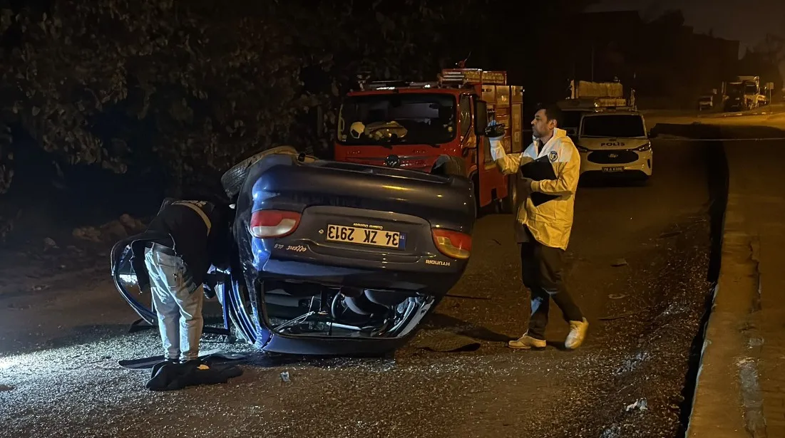 SAFRANBOLU'DA DEVRİLEN OTOMOBİLDEKİ UZMAN ÇAVUŞ YARALANDI