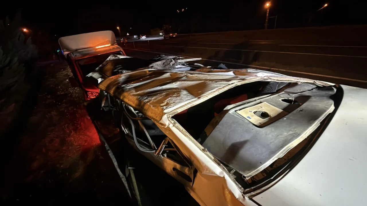 SAFRANBOLU’DA TAKLA ATAN OTOMOBİL SÜRÜCÜSÜ YARALANDI