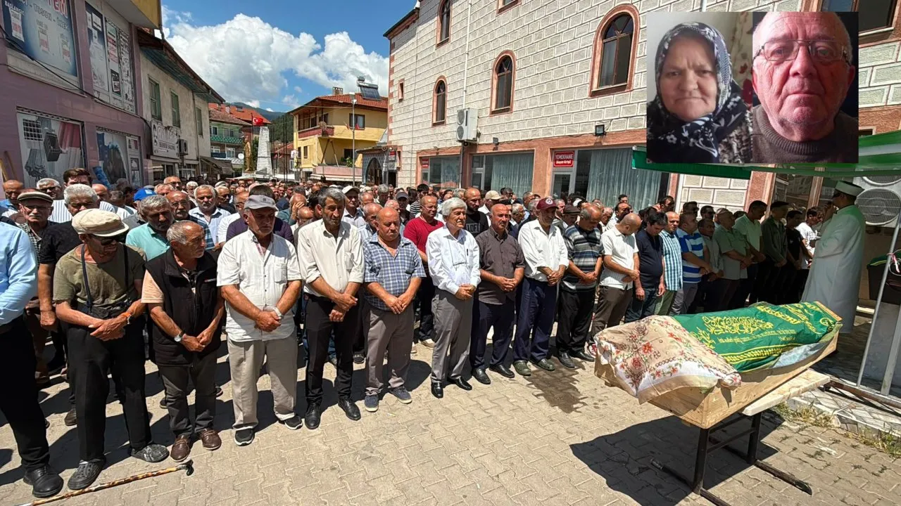 TIR KAZASINDA YAŞAMINI YİTİREN ÇİFT SON YOLCULUĞUNA UĞURLANDI