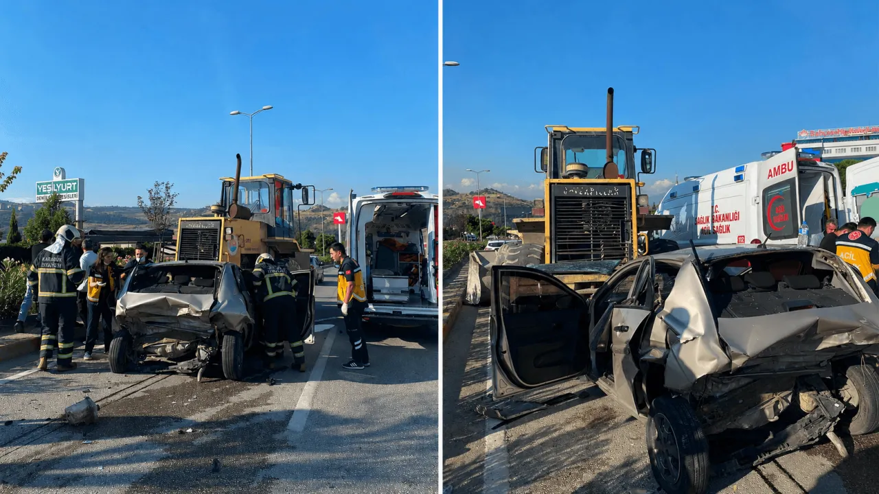 ZİNCİRLEME KAZADA 1’İ AĞIR, 2 YARALI